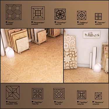 Parquet Floor Collection 10 3D model image 1 