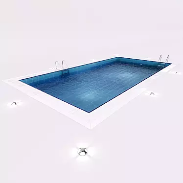 Overflow Pool with Texture 3D model image 1 