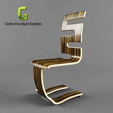 Sleek Stack C Chair: Innovative Design by Green Furniture Sweden 3D model image 1 