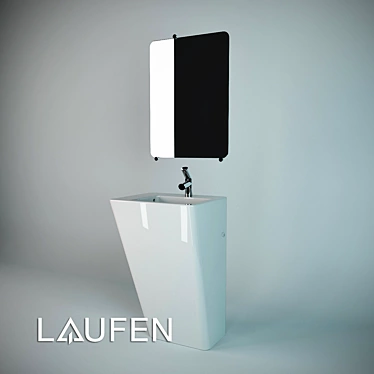 Sleek and Stylish Laufen IlbagnoAlessi 3D model image 1 