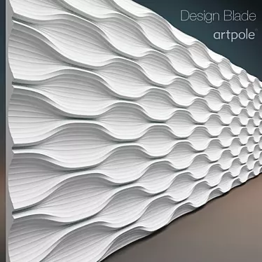 Elegant Blade Decorative Panels 3D model image 1 