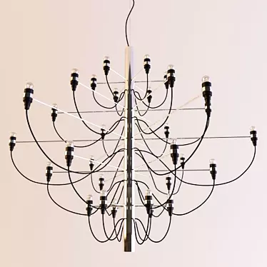 Modern Hanging Lamp by GIno Sarfatti 3D model image 1 