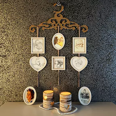 Whimsical Art Frames by Zhukov 3D model image 1 