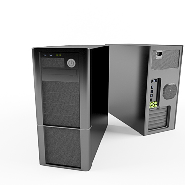 Detailed System Unit Model 3D model image 1 