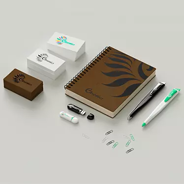 Signature Stationery Set 3D model image 1 