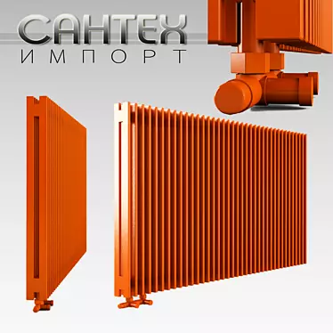 Modern Stylish Radiator 3D model image 1 