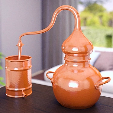 Copper Moonshine Distiller 3D model image 1 