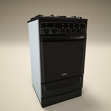 Title: GEFEST Gas Stove 3D model image 1 