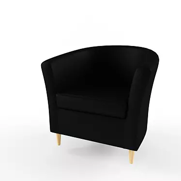 Cozy and Stylish: Ikea Tulsta Chair 3D model image 1 