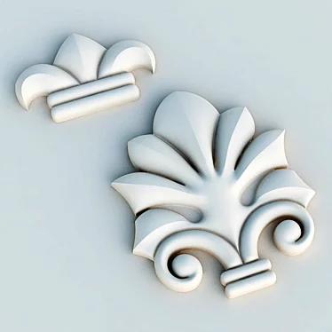 Precision CNC Decorative Elements 3D model image 1 