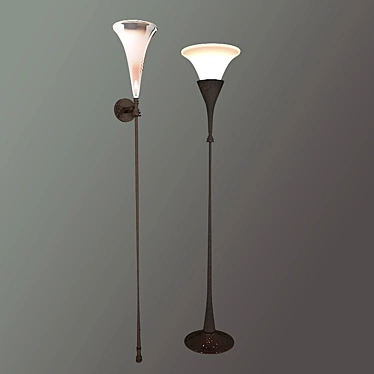 Elegant Odeon Lamp by Pieter Adam 3D model image 1 