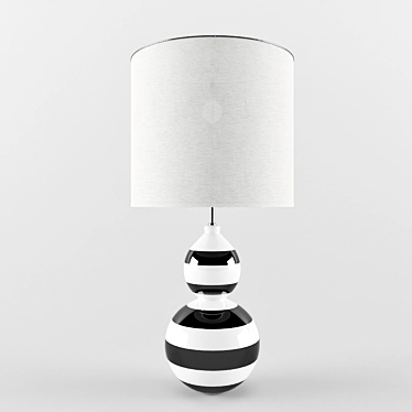 Elegant Bedside Lighting: EMILIE Table Lamp 3D model image 1 