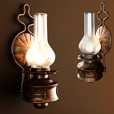 Petro Ethnic Wall Lamp  3D model image 1 