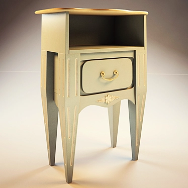 Sleek Legged Drawer: Perfect for Any Space 3D model image 1 