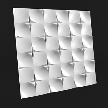 3D Wall Panel: Stylish Decoration 3D model image 1 