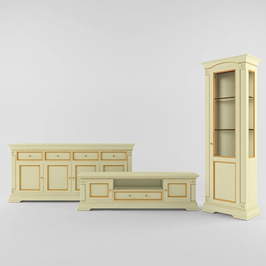 Elegant Palazzo Ducale Furniture Set 3D model image 1 