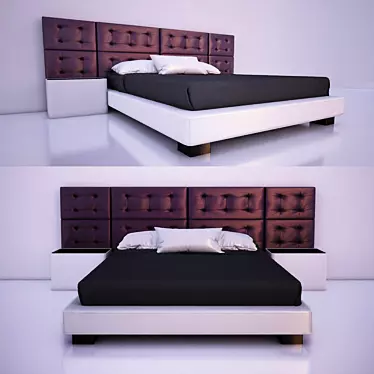 Cinema 4D Bed Model 3D model image 1 