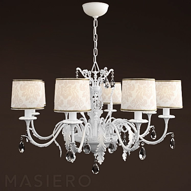 Italian Masiero 6200 8-Light Chandelier 3D model image 1 