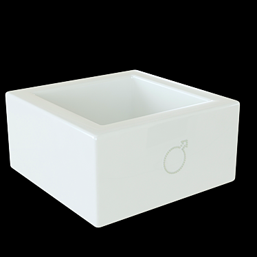 Vitruvit Lui and Lei Sink: Ideal for Your Bathroom 3D model image 1 