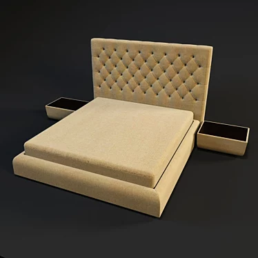 Blest Beatrix Bed 3D model image 1 