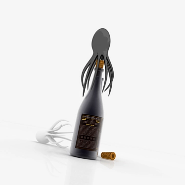 Octopus-Inspired Plastic Corkscrew 3D model image 1 