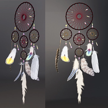 Spirit Guardian Dreamcatcher 3D model image 1 