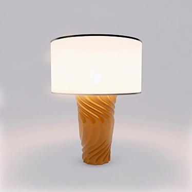 Sleek Orange Table Lamp 3D model image 1 