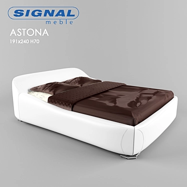 Signal Astone Bed 3D model image 1 