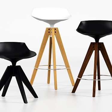 Modern Flow Stool by MDF Italia 3D model image 1 