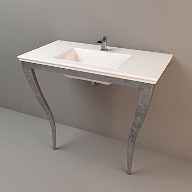 Elegant Legs Sink 3D model image 1 