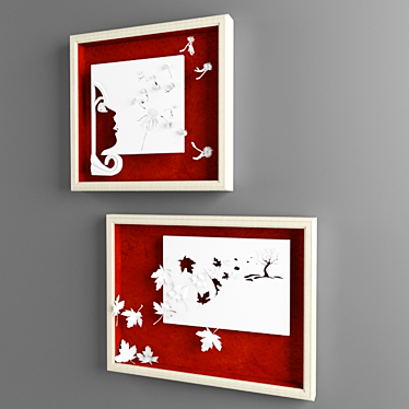 Picture frame Maroon