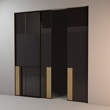 Elegant Longhi Room Divider 3D model image 1 