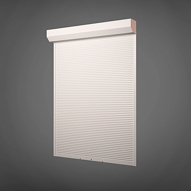 Classic White Roller Shutters 3D model image 1 