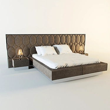 Luxury Visionnaire Gregory Bed 3D model image 1 