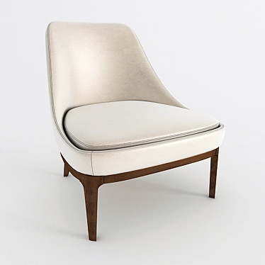 Elegant ULIVI Armchair Dory 3D model image 1 