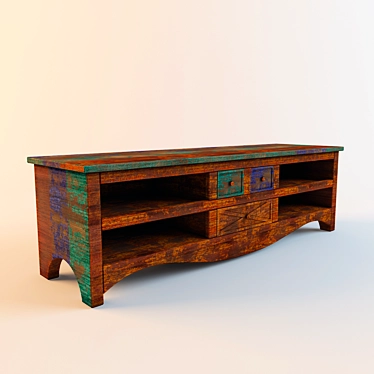 Elegant Loft Side Table 3D model image 1 