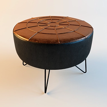 Istres Elegant Ottoman Pouf 3D model image 1 