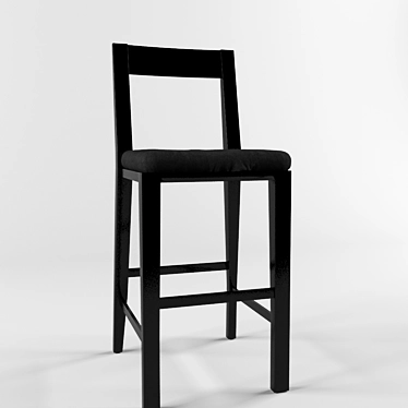 Title: Geometric Folding Bar Stool 3D model image 1 