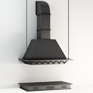 Metal Firebox: Stylish Vray Fireplace 3D model image 1 