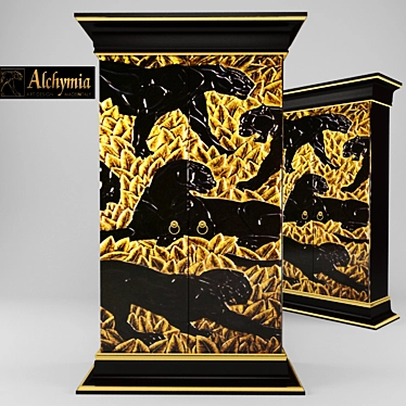 ALCHYMIA Damiano Bookshelf 3D model image 1 