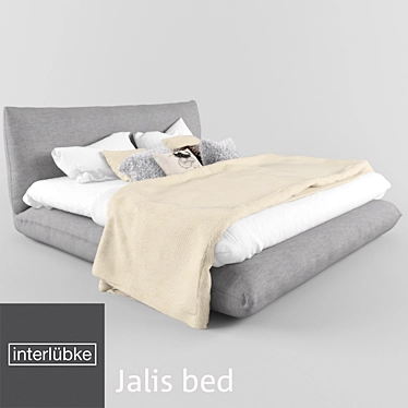 Jalis Bed: Contemporary Elegance and Comfort 3D model image 1 