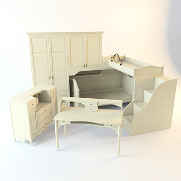 Spar Diletta: Elegant and Functional Camerette for Your Home 3D model image 1 