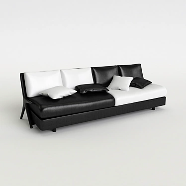 Divan Cerotti - Leather Sofa 3D model image 1 