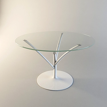 Elegant Acacia Table by Calligaris 3D model image 1 