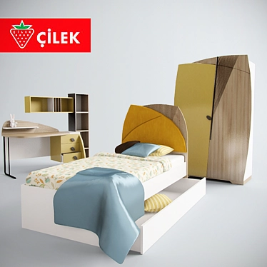 Title: Cilec NewJoy VIP Kids' Furniture Set 3D model image 1 