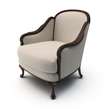 Elegant Opera Shelley Armchair 3D model image 1 