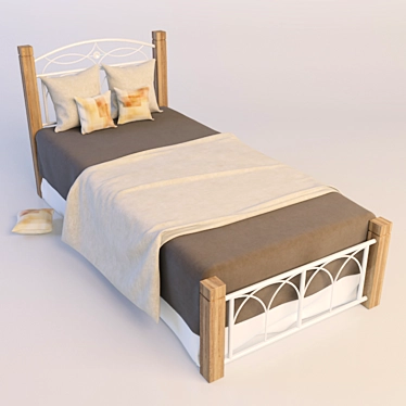 Miranda Nursery Bed - Customizable Size & Photo-Based Design 3D model image 1 