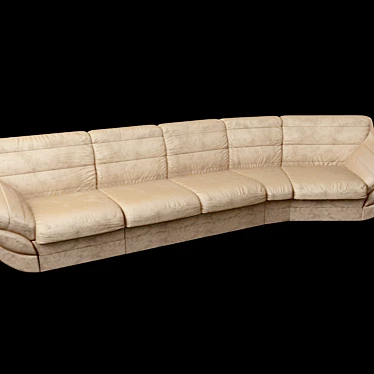 Trendy Miami Sofa: Stunning Textured Design! 3D model image 1 