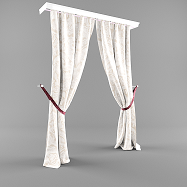 Elegant Garter Blind 3D model image 1 