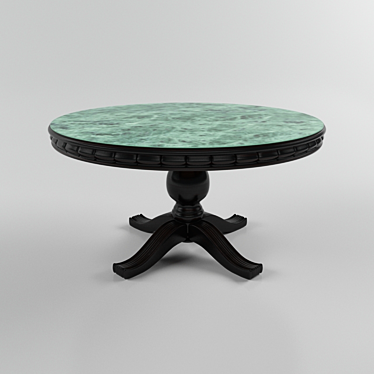 Elegant Marble Coffee Table 3D model image 1 